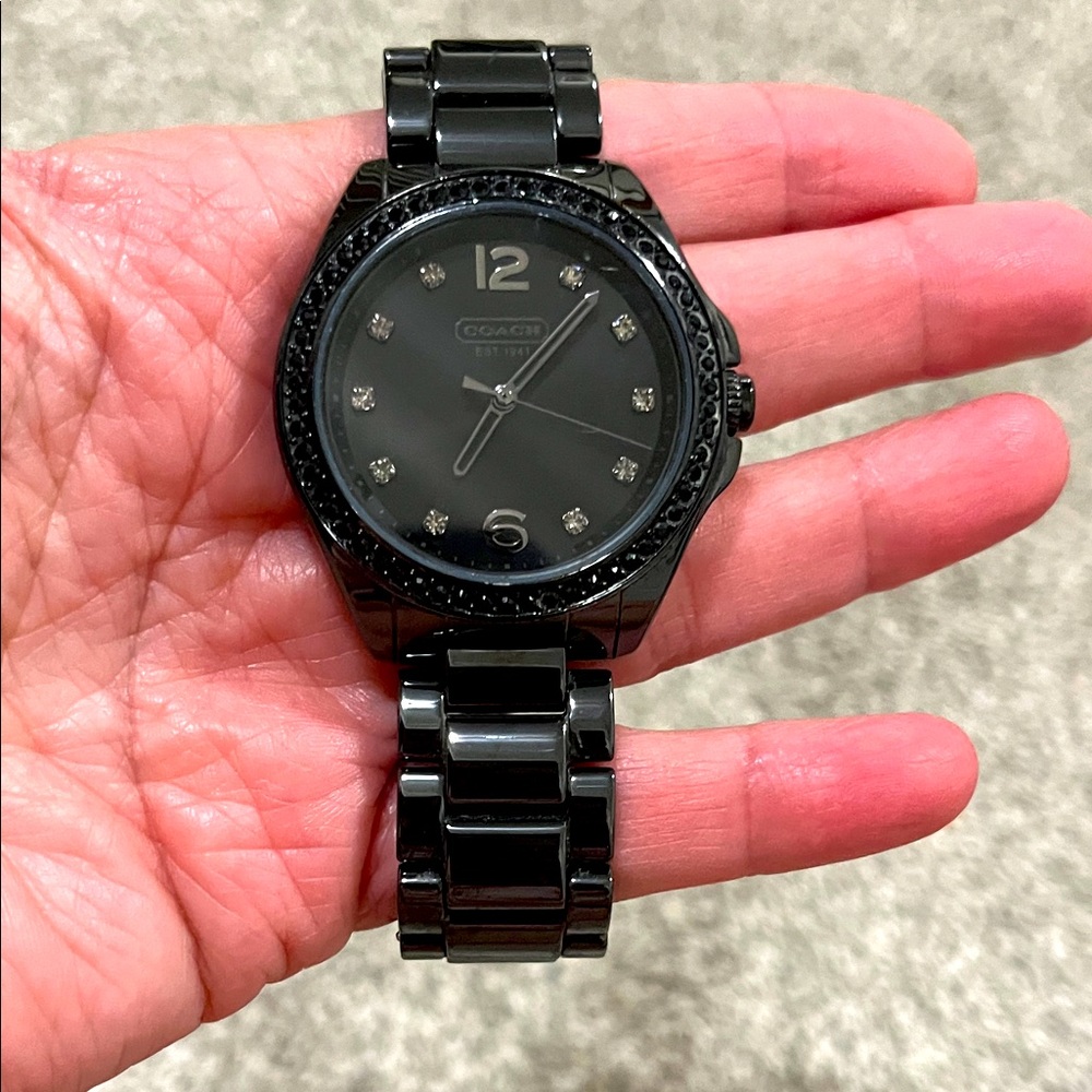 Coach watch with Swarovski crystals